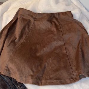 Suade skater skirt